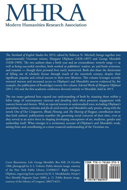 Produktbild: Margaret Oliphant and George Meredith (Yearbook of English Studies (49) 2019)