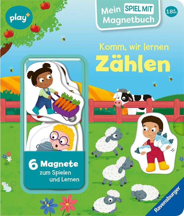 Produktbild: Play+ Mein Spiel mit-Magnetbuch Komm, wir lernen Zählen - ab 18 Monate