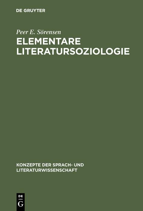 Produktbild: Elementare Literatursoziologie
