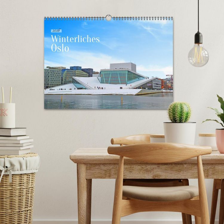 Produktbild: Winterliches Oslo (Wandkalender 2026 DIN A3 quer), CALVENDO Monatskalender