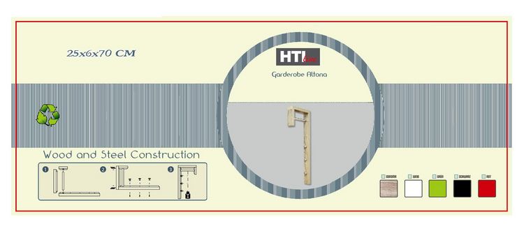 Produktbild: HTI-Living Garderobe Altona Garderobe Altona