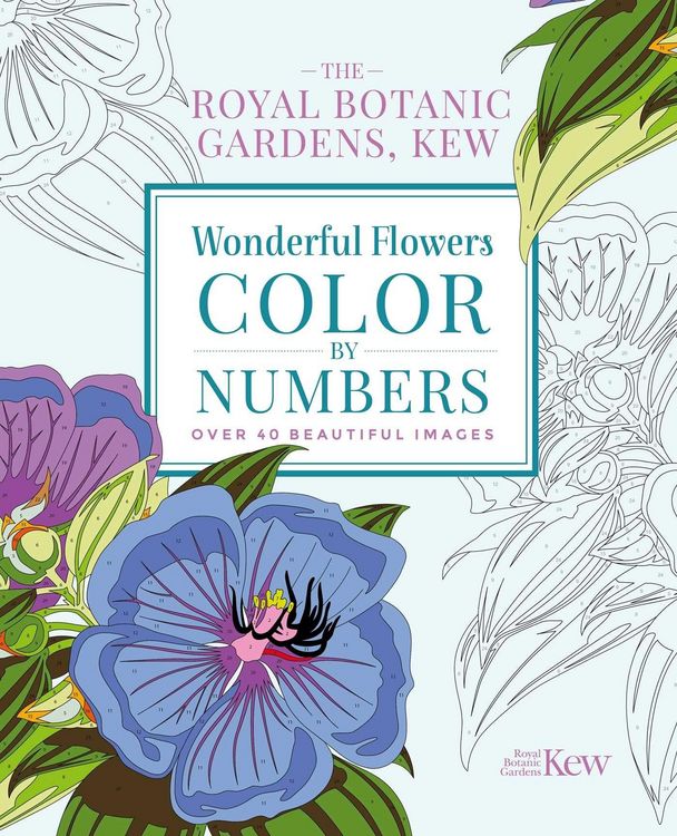 Produktbild: The Royal Botanic Gardens, Kew Wonderful Flowers Color-By-Numbers
