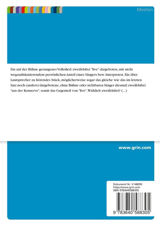 Produktbild: Individualit&auml;t von Authentizit&auml;tswahrnehmung bei musikalischen Darbietungen