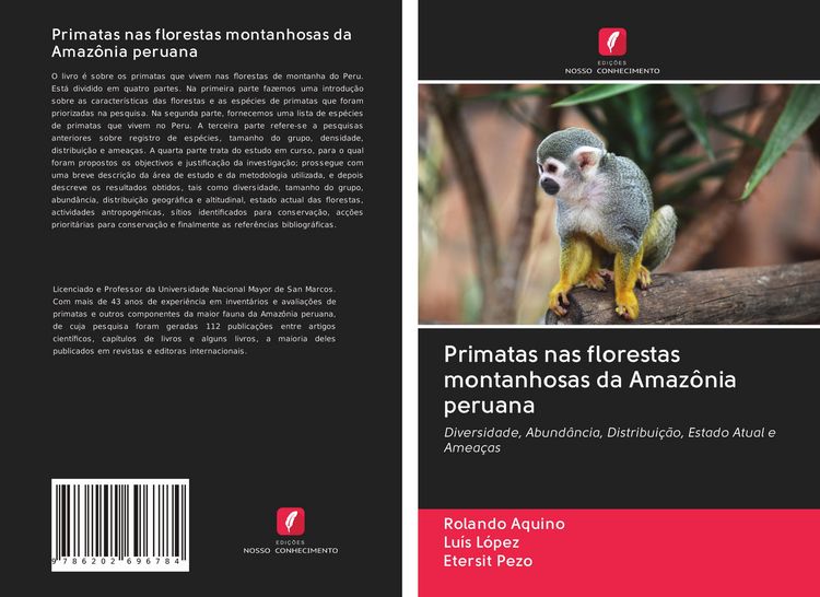 Produktbild: Primatas nas florestas montanhosas da Amaz&ocirc;nia peruana