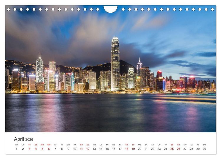Produktbild: Hongkong - eine einzigartige Weltstadt (Wandkalender 2026 DIN A4 quer), CALVENDO Monatskalender
