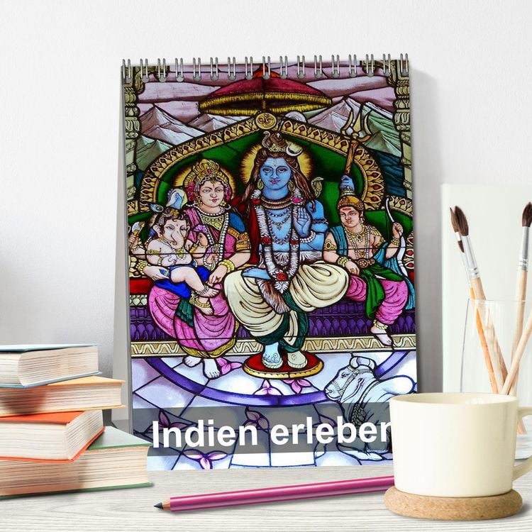 Produktbild: Indien erleben (Tischkalender 2026 DIN A5 hoch), CALVENDO Monatskalender
