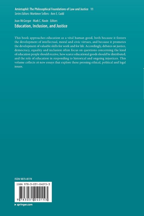 Produktbild: Education, Inclusion, and Justice