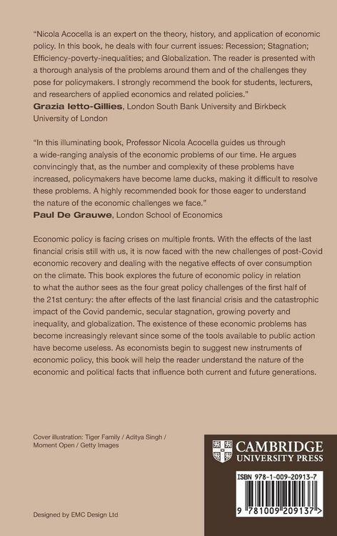 Produktbild: Economic Policy in the 21st Century