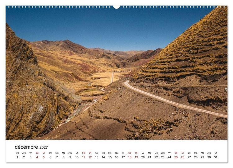 Produktbild: P&eacute;rou Les couleurs de la nature (Calendrier mural 2027 DIN A2 vertical), CALVENDO calendrier mensuel
