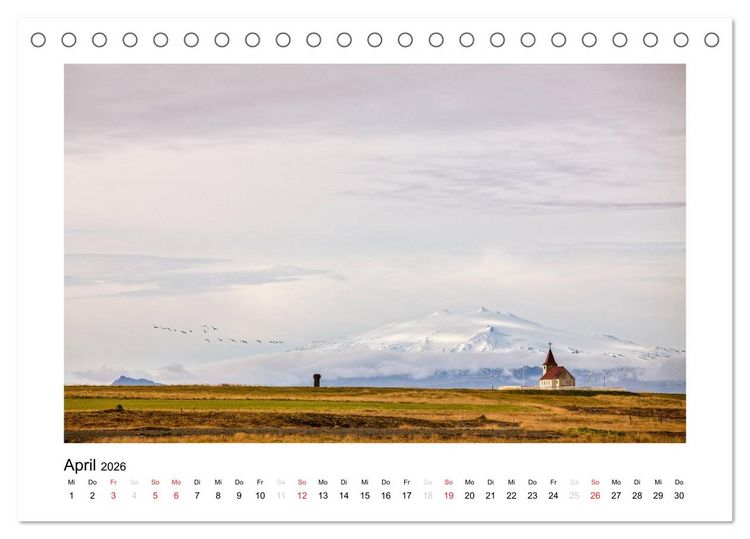 Produktbild: Magisches Island (Tischkalender 2026 DIN A5 quer), CALVENDO Monatskalender
