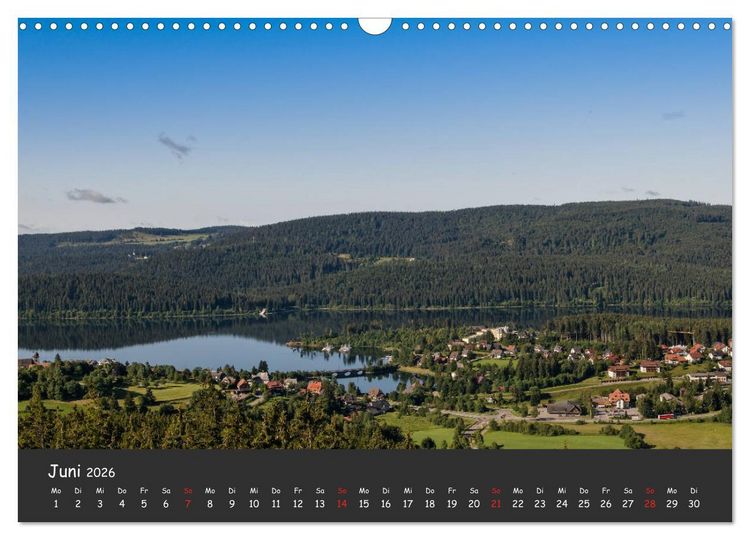 Produktbild: Schluchsee Naturpark S&uuml;dschwarzwald (Wandkalender 2026 DIN A3 quer), CALVENDO Monatskalender