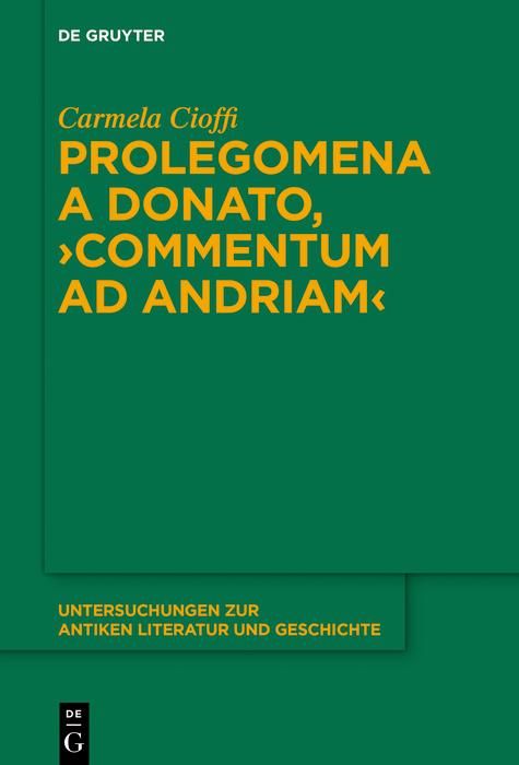 Produktbild: Prolegomena a Donato, "Commentum ad Andriam"
