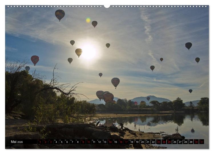 Produktbild: Ballonfahrt - Faszination und Abenteuer (Wandkalender 2026 DIN A2 quer), CALVENDO Monatskalender