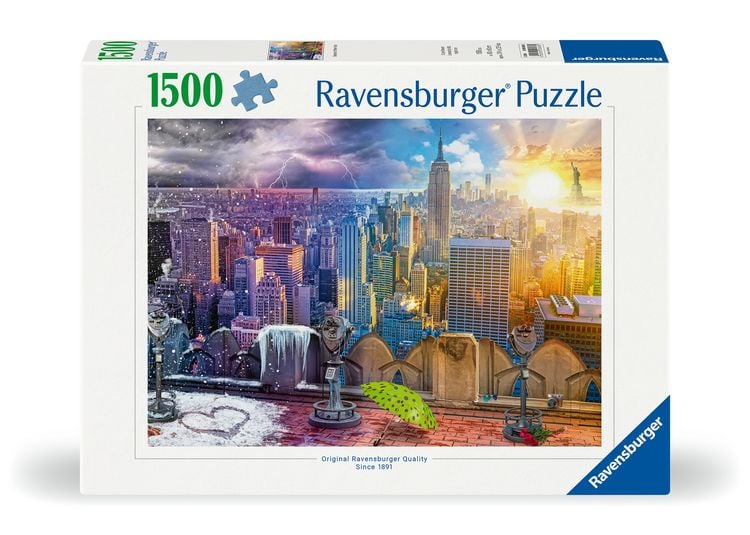 Produktbild: Erwachsenenpuzzle 1500 Teile - New York im Winter und Sommer