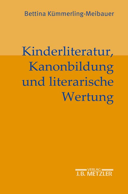 Produktbild: Kinderliteratur, Kanonbildung und literarische Wertung