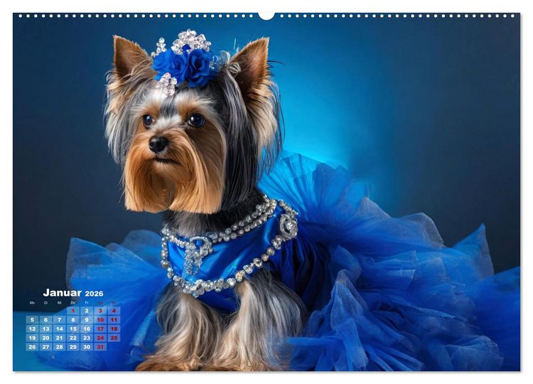 Produktbild: Kleine Hunde - Gro&szlig;e Diven (Wandkalender 2026 DIN A2 quer), CALVENDO Monatskalender