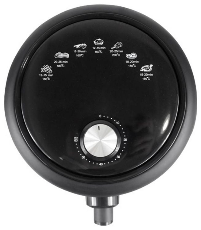 Produktbild: GourmetMaxx Hei&szlig;luft-Fritteuse Mechanisch 2,3l Hei&szlig;luft-Fritteuse 1000W Schwarz