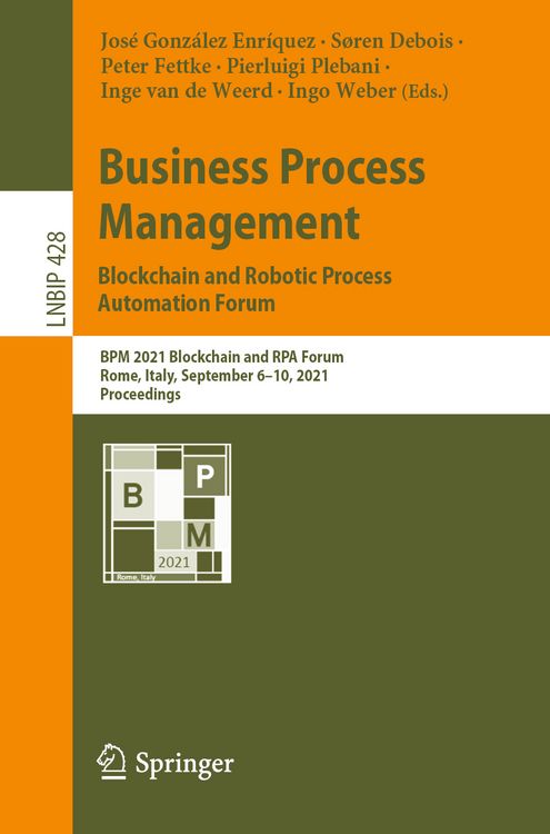 Produktbild: Business Process Management: Blockchain and Robotic Process Automation Forum