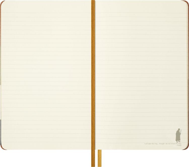 Produktbild: Moleskine Der Herr der Ringe Notizbuch Frodo Sam limitierte Ausgabe, L/A5, liniert, fester Einband