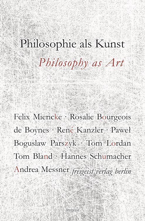 Produktbild: Philosophie als Kunst. Philosophy as Art