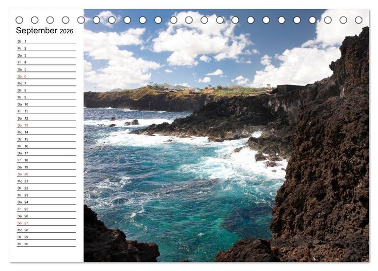 Produktbild: Azoren - S&atilde;o Miguel (Tischkalender 2026 DIN A5 quer), CALVENDO Monatskalender