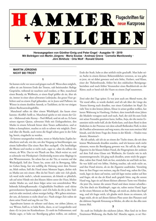 Produktbild: Hammer + Veilchen Nr. 19
