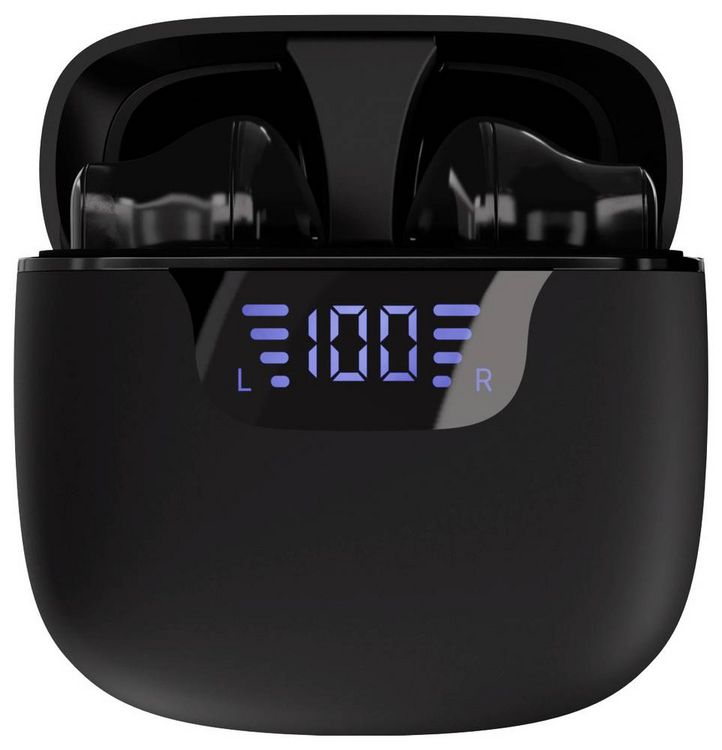 Produktbild: Vivanco UNION PAIR BK In Ear Kopfhörer Bluetooth®, Kabellos Stereo Schwarz Batterieladeanzeige, Ladecase