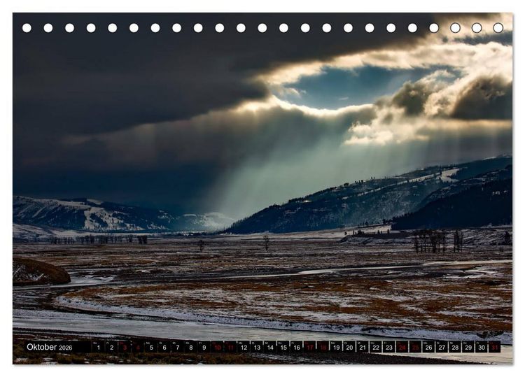 Produktbild: Yellowstone Nationalpark. Tanz auf dem Vulkan (Tischkalender 2026 DIN A5 quer), CALVENDO Monatskalender
