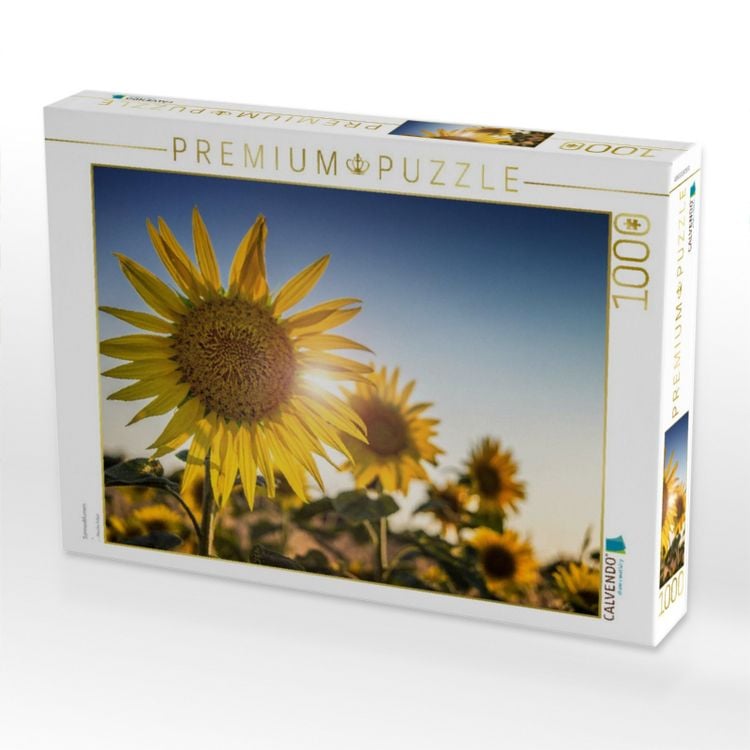 Produktbild: CALVENDO Puzzle Sonnenblumen | 1000 Teile Lege-Gr&ouml;&szlig;e 64x48cm Foto-Puzzle f&uuml;r gl&uuml;ckliche Stunden
