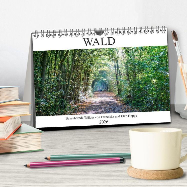 Produktbild: Wald - bezaubernde W&auml;lder (Tischkalender 2026 DIN A5 quer), CALVENDO Monatskalender