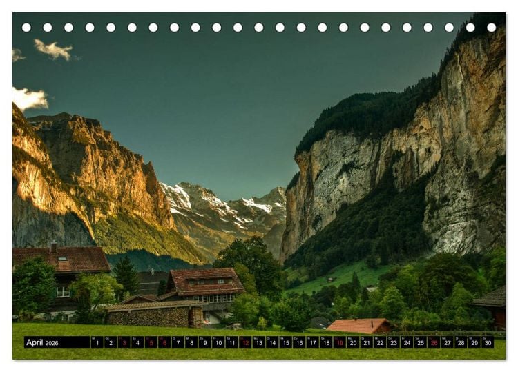 Produktbild: Schweizer Sch&ouml;nheiten (Tischkalender 2026 DIN A5 quer), CALVENDO Monatskalender