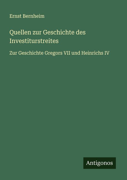 Produktbild: Quellen zur Geschichte des Investiturstreites