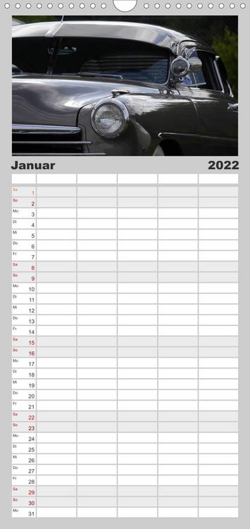 Produktbild: The art of mobility - Auto-Tr&auml;ume in Chrom - Familienplaner hoch (Wandkalender 2022 , 21 cm x 45 cm, hoch)