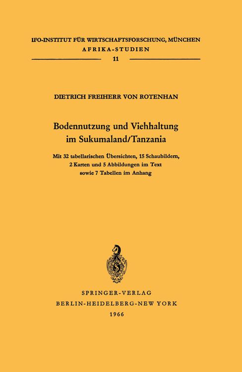 Produktbild: Bodennutzung und Viehhaltung im Sukumaland/Tanzania