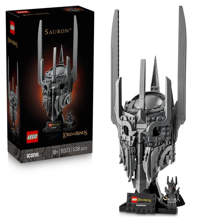 Produktbild: LEGO Icons 11373 Der Herr der Ringe: Saurons Helm, Modellbau f&uuml;r Fans