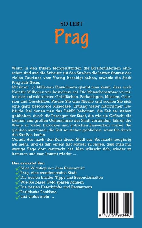 Produktbild: So lebt Prag: Der perfekte Reisef&uuml;hrer f&uuml;r einen unvergesslichen Aufenthalt in Prag inkl. Insider-Tipps, Tipps zum Geldsparen und Packliste