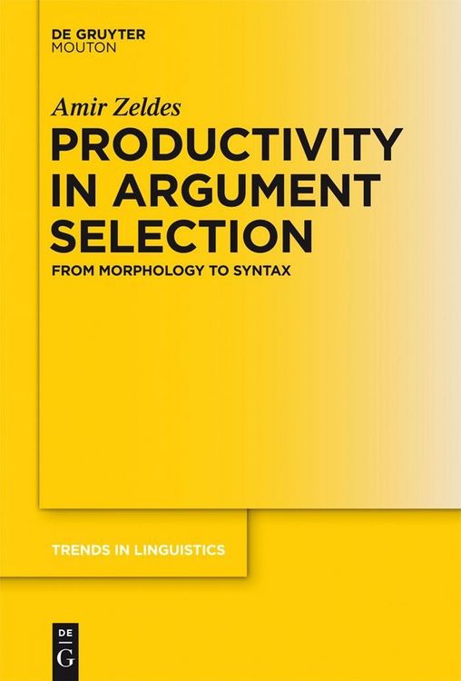 Produktbild: Productivity in Argument Selection