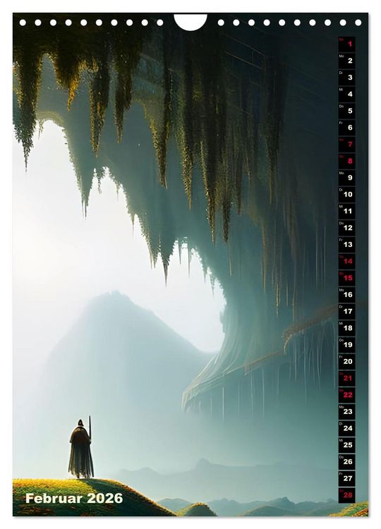 Produktbild: Fantastische Wanderungen (Wandkalender 2026 DIN A4 hoch), CALVENDO Monatskalender