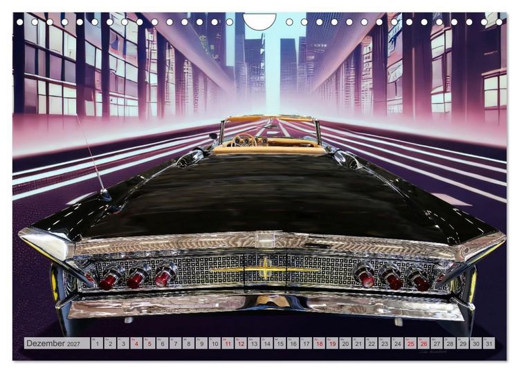 Produktbild: US Classic Cars im Jet-Age (Wandkalender 2027 DIN A4 quer), CALVENDO Monatskalender