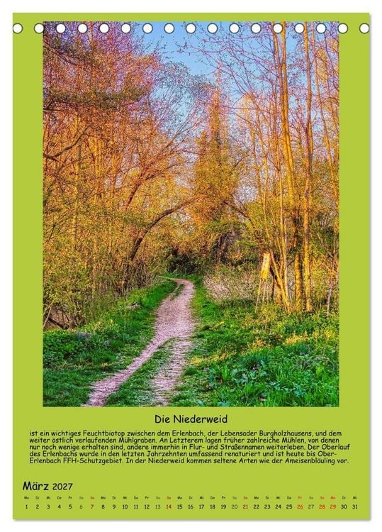Produktbild: Gut 800 Jahre Burgholzhausen. Ein Ortsportr&auml;t in Wort und Bild 2027 (Tischkalender 2027 DIN A5 hoch), CALVENDO Monatskalender