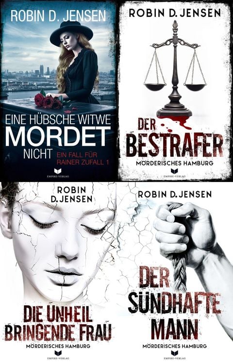 Bild vom Artikel Mörderisches-Hamburg-Krimi-Sammelband: Eine hübsche Witwe mordet nicht, Der Bestrafer, Die unheilbringende Frau, Der sündhafte Mann vom Autor Robin D. Jensen