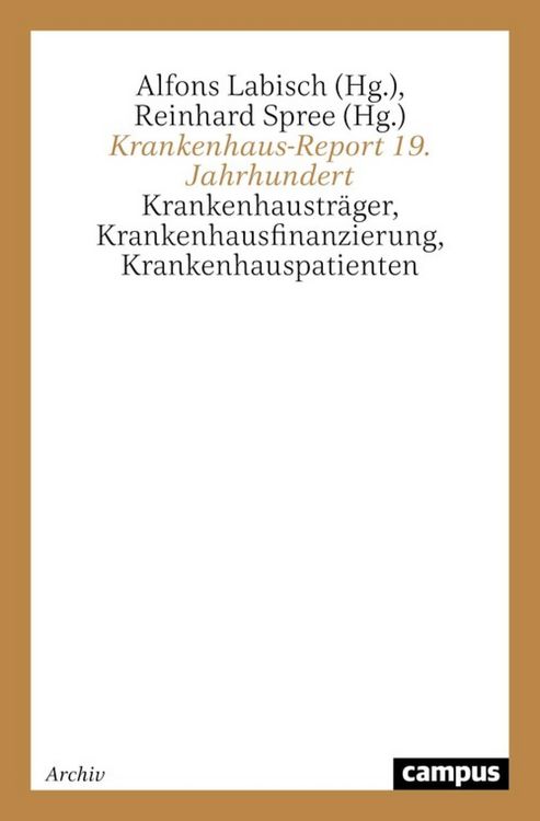 Produktbild: Krankenhaus-Report 19. Jahrhundert