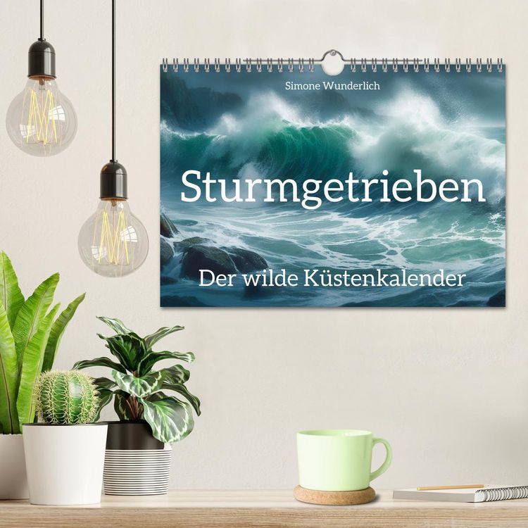 Produktbild: Sturmgetrieben - Der wilde K&uuml;stenkalender (Wandkalender 2026 DIN A4 quer), CALVENDO Monatskalender