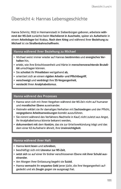 Produktbild: Klett Lekt&uuml;rehilfen Bernhard Schlink, Der Vorleser