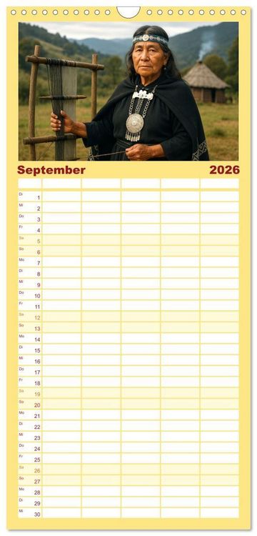 Produktbild: Familienplaner 2026 - Die H&uuml;ter alter Welten mit 5 Spalten (Wandkalender, 21 x 45 cm) CALVENDO