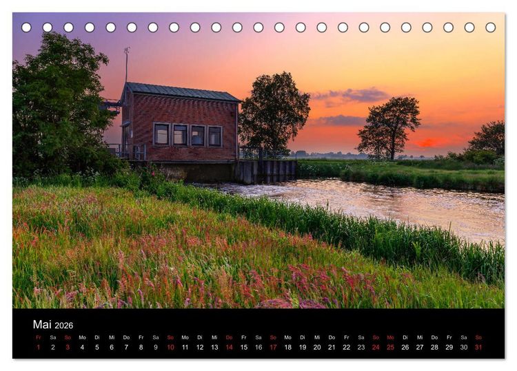 Produktbild: (Ost)Friesische Landschaften (Tischkalender 2026 DIN A5 quer), CALVENDO Monatskalender