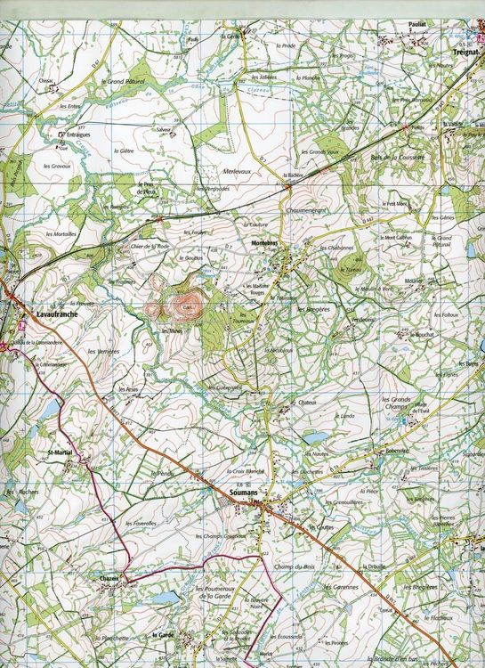 Produktbild: Huriel-Boussac 1:25 000