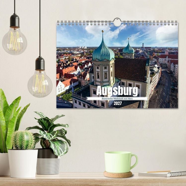 Produktbild: Augsburg - Bayerische Weltstadt mit Herz (Wandkalender 2027 DIN A4 quer), CALVENDO Monatskalender