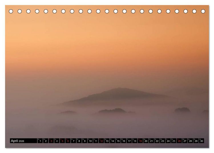 Produktbild: Lichtstimmungen Th&uuml;ringen - Eine Reise von Morgens bis Abends (Tischkalender 2026 DIN A5 quer), CALVENDO Monatskalender