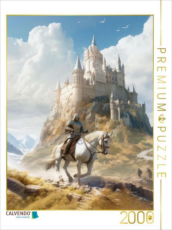 Produktbild: CALVENDO Puzzle Drachen und edle Ritter | 2000 Teile Lege-Gr&ouml;&szlig;e 90x67cm Foto-Puzzle f&uuml;r gl&uuml;ckliche Stunden